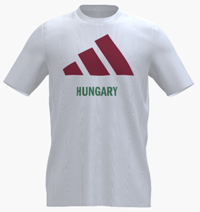 Adidas szurkolói póló fehér-piros