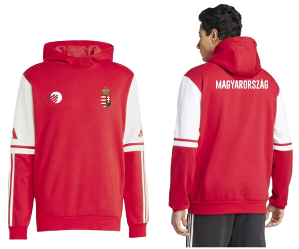 Adidas magyar válogatott piros kapucnis pulóver - Image 4